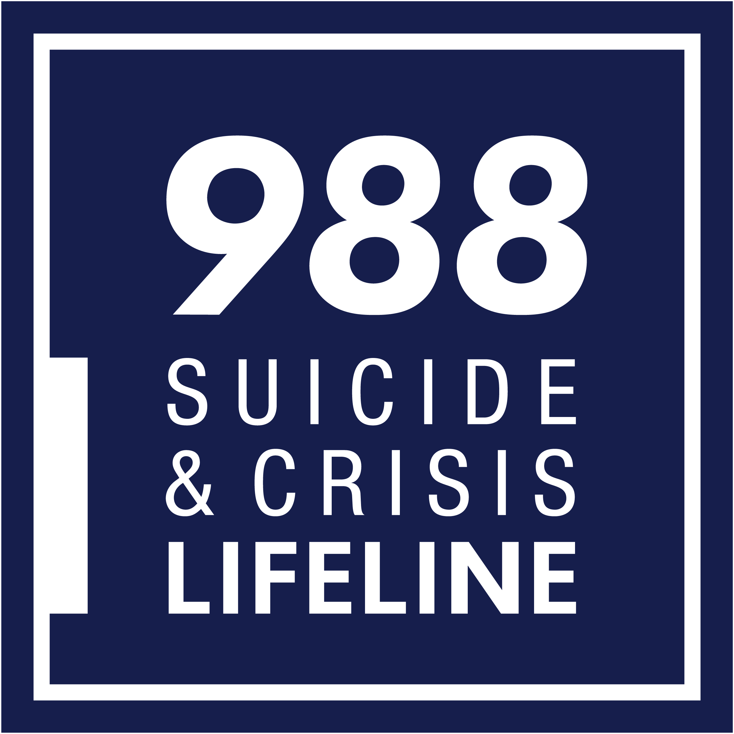 988 - Suicide Prevention Hotline. Click to open an OCR PDF with suicide hotline information in a new tab.