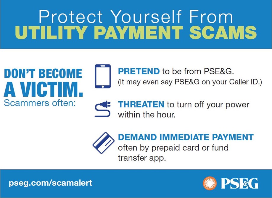utility payment scams flyer
