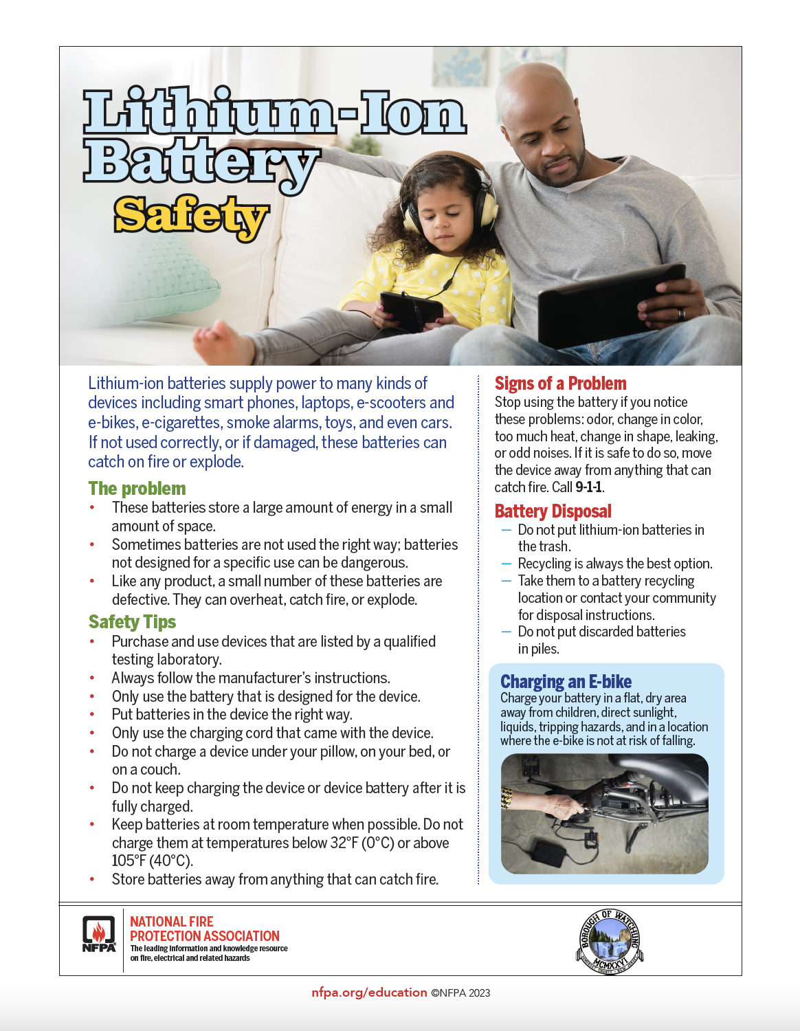 Lithium-ion Battery Safety Flyer