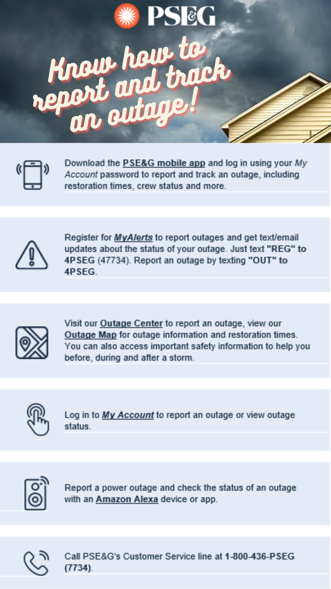 PSEG How to Track an Outage
