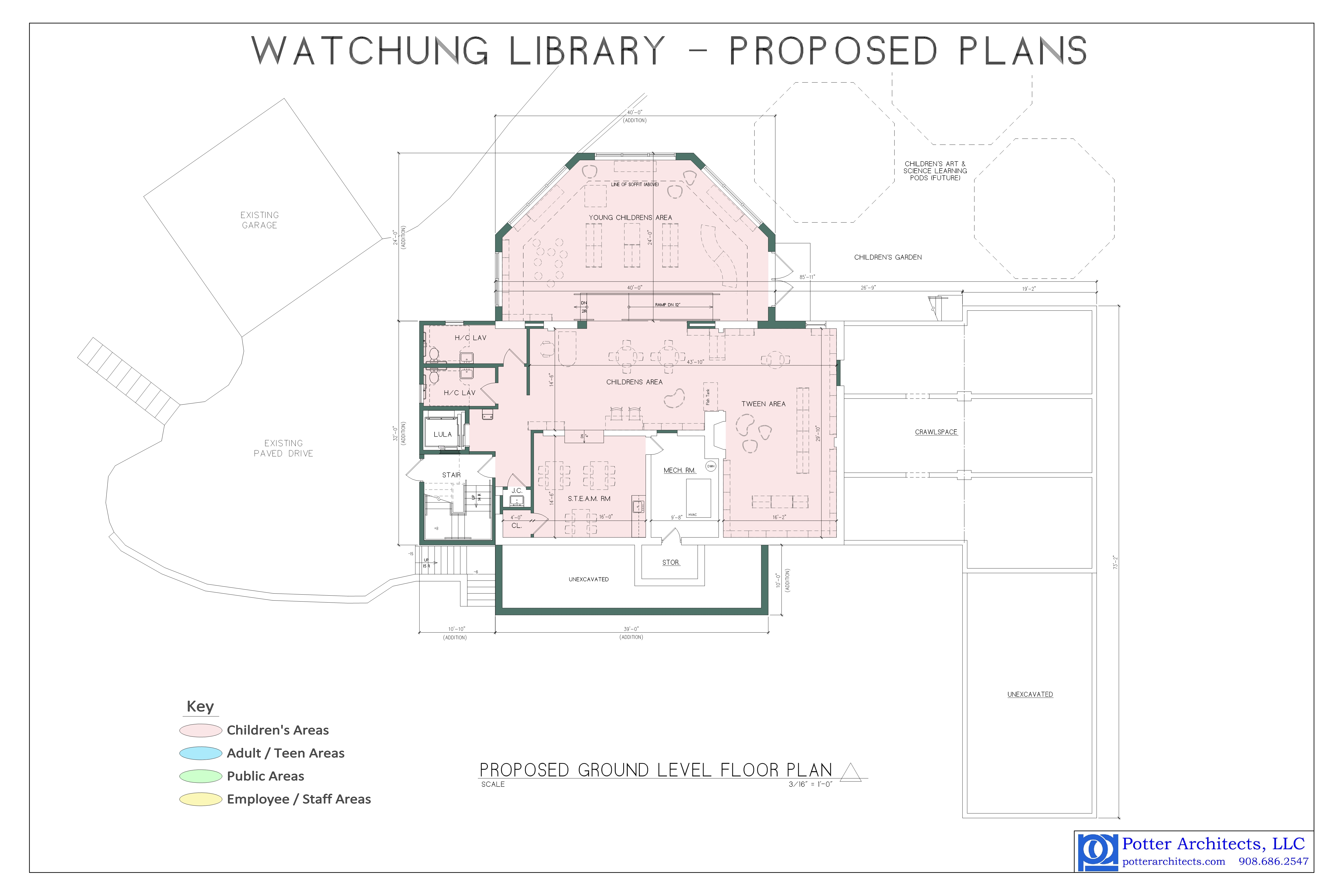 Watchung Library Ground Floor Plan