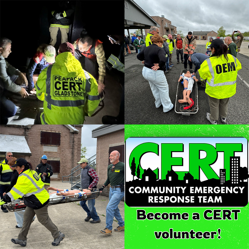 CERT ad. "Community Emergency Response Team" Become a CERT Volunteer!