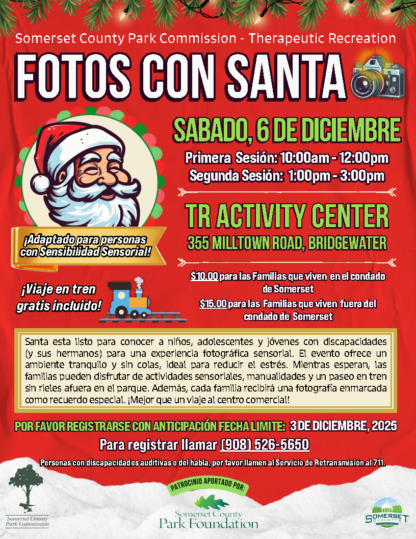 Photos with Sensitive Santa Spanish language flyer. Click to open a PDF version.