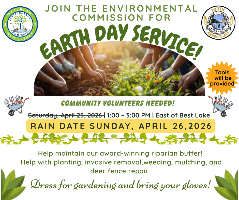 Watchung Environmental Commission Earth Day Post