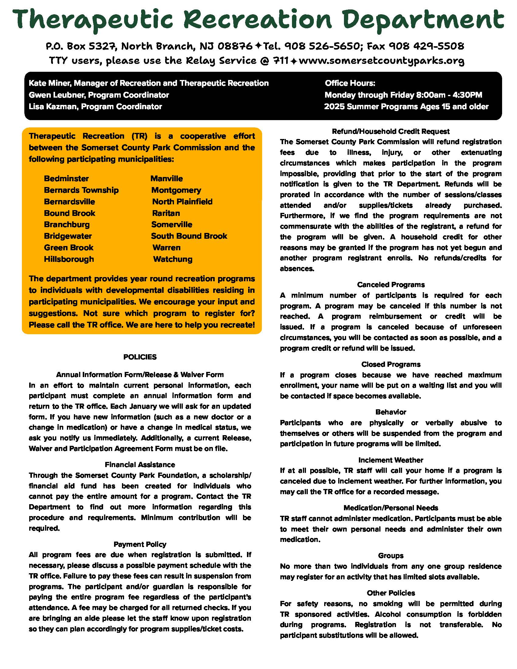 TR Summer Brochure 2026 Página 2