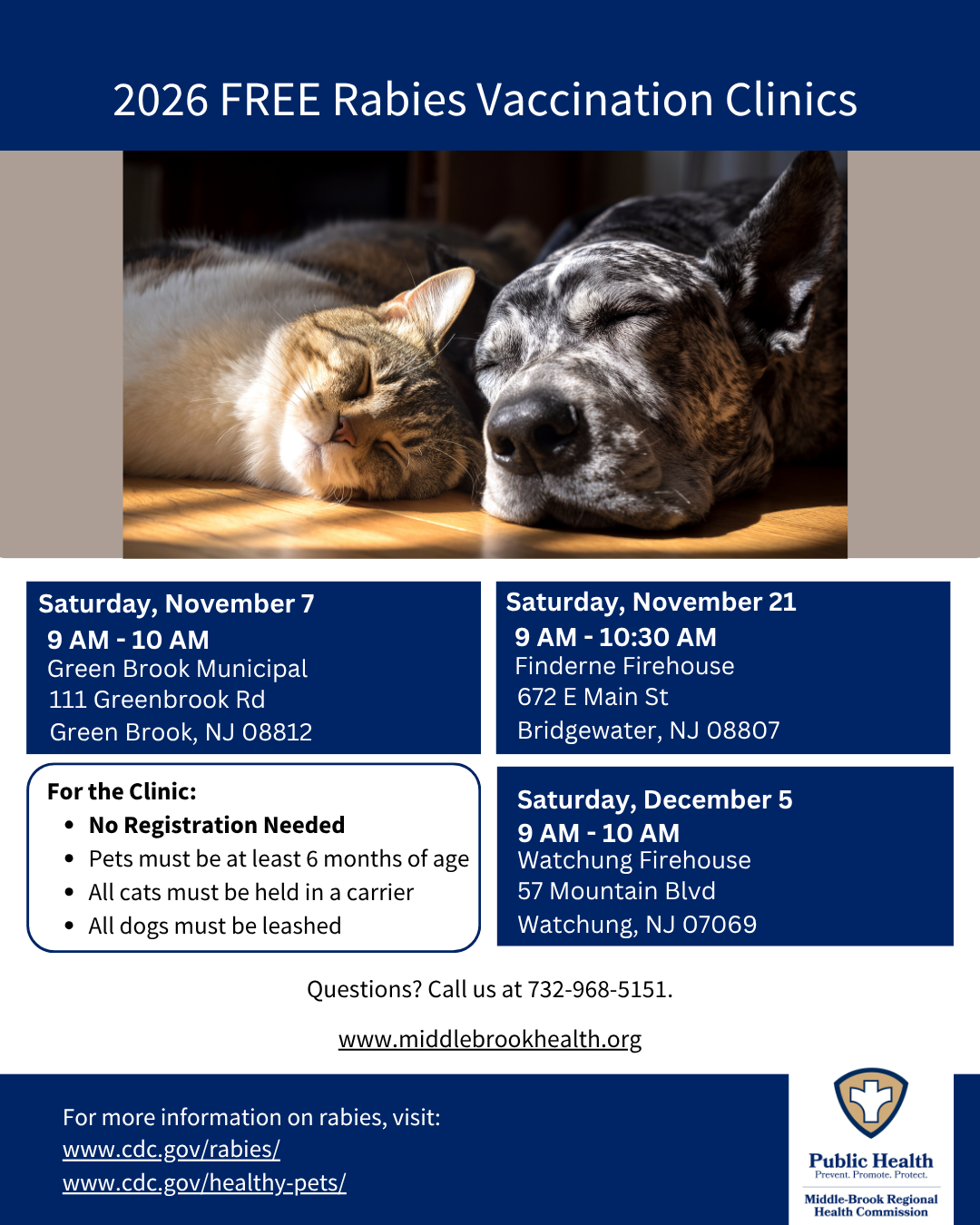 2026 fall rabies clinics flyer
